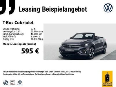 Neu VW T-Roc Cabriolet IQ Drive 150 PS (110 kW) 2025 Grau Cabrio