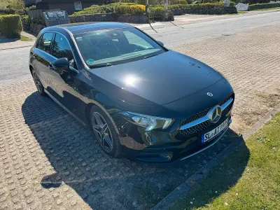 Brugt Mercedes A180 AMG line 136 HK (100 kW) 2021 Sort Sedan