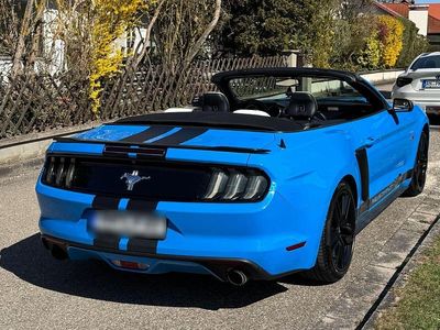 Usata Ford Mustang 305 CV (224 kW) 2017 Blu Cabrio