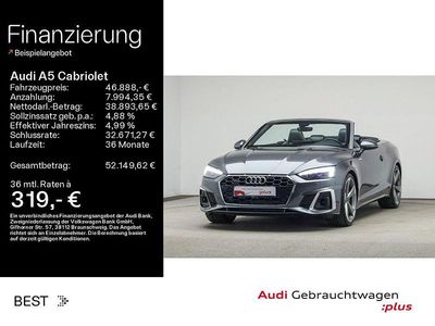 Gebraucht Audi A5 Cabriolet S-Line 265 PS (194 kW) 2023 Daytonagrau perleffekt verdeck Cabrio