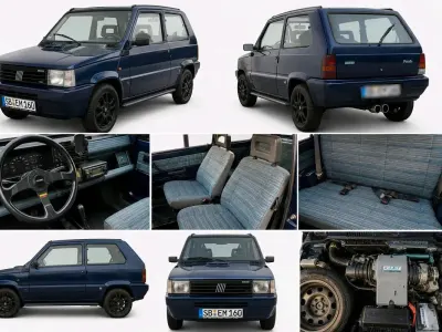 Gebraucht Fiat Panda 50 PS (36 kW) 1992 Blau Kleinwagen