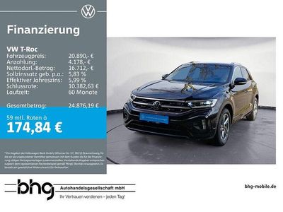 Gebraucht VW T-Roc R-line 110 PS (80 kW) 2023 Schwarz SUV