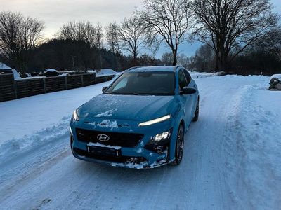 Gebraucht Hyundai Kona N Line 120 PS (88 kW) 2021 Blau SUV