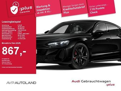Schwarz (mythosschwarz) Gebraucht 2025 Audi e-tron GT quattro Ambiente Limousine | 102.970 €