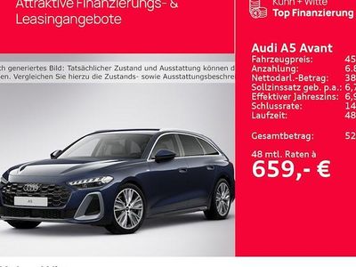 Firmamentblau metallic Gebraucht 2024 Audi A5 S-Line Kombi | 43.989 € (Superpreis)