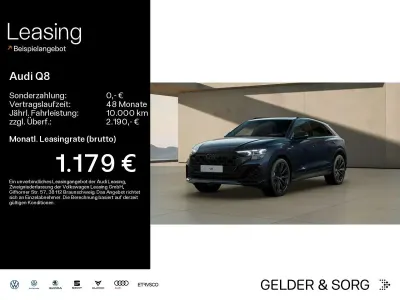 Ny Audi Q8 S-Line 489 HK (359 kW) 2026 Blå SUV