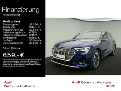 Gebraucht Audi e-tron S-Line 300 kW (408 PS) 2021 Navarrablau metallic SUV