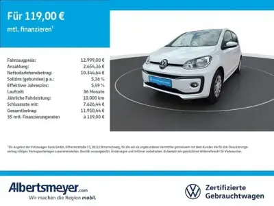 Gebraucht VW up! move up! 65 PS (47 kW) 2023 Weiß Kleinwagen