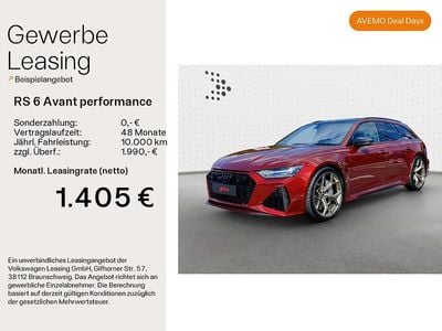 Grenadinerot metallic Neu 2025 Audi RS6 Performance Kombi | 144.990 € (Superpreis)