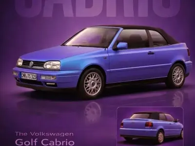 Gebraucht VW Golf Cabriolet 101 PS (74 kW) 1998 Orange Cabrio