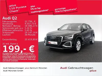 Gebraucht Audi Q2 Advanced 150 PS (110 kW) 2023 Schwarz SUV