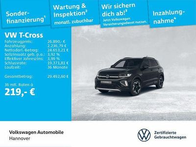 Gebraucht VW T-Cross R-line 150 PS (110 kW) 2025 Deep black perleffekt SUV