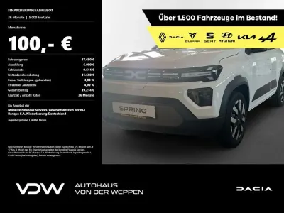 Neu Dacia Spring Expression 52 kW (71 PS) 2026 Weiß Kleinwagen