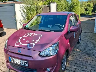 Gebraucht Mitsubishi Space Star 80 PS (58 kW) 2014 Violett Van / Kleinbus