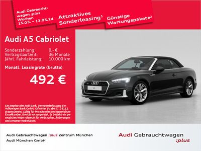 gebraucht Audi A5 Cabriolet 45 TFSI qu. S tronic S line Matrix/AHK/Virtual+