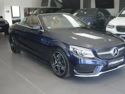 Gebraucht Mercedes C300 AMG line 245 PS (180 kW) 2017 Cavansitblau  metalliclack Cabrio