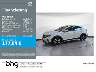 Gebraucht VW Taigo Style 150 PS (110 kW) 2022 Grau SUV
