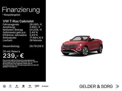 Gebraucht VW T-Roc Cabriolet Goal 116 PS (85 kW) 2025 Kings red metallic Cabrio