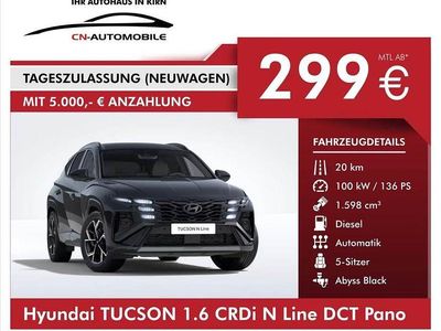 Nouă Hyundai Tucson N Line 136 CP (100 kW) 2025 Negru SUV