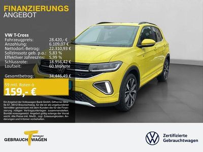 Neu VW T-Cross Style 150 PS (110 kW) 2025 Gelb SUV