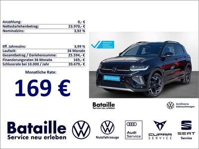Gebraucht VW T-Cross R-line 116 PS (85 kW) 2025 Schwarz SUV