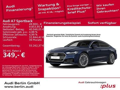 Gebraucht Audi A7 Sportback 299 PS (219 kW) 2023 Blau Kleinwagen