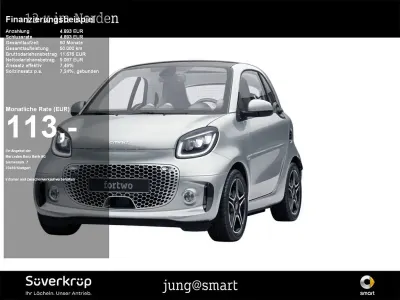 Brugt Smart ForTwo Electric Drive Prime Exclusive 60 kW (82 HK) 2021 Sølv Coupe