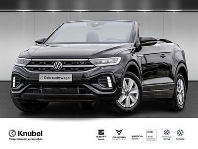 Gebraucht VW T-Roc Cabriolet R-line 150 PS (110 kW) 2023 Schwarz Cabrio