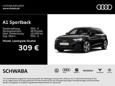 Ny Audi A1 Sportback Sport 116 HK (85 kW) 2026 Svart Halvkombi