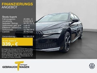 Nouă Skoda Superb SportLine 193 CP (141 kW) 2025 Negru Break