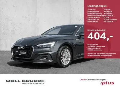 Gebraucht Audi A5 Sportback 204 PS (150 kW) 2022 Manhattangrau metallic Kleinwagen