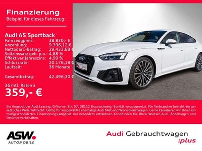 Gebraucht Audi A5 S-Line 286 PS (210 kW) 2022 Gletscherweiß metallic Coupé