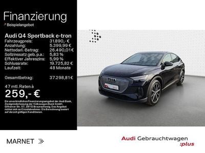 Schwarz Gebraucht 2022 Audi Q4 Sportback e-tron Performance SUV | 31.890 € (Fairer Preis)
