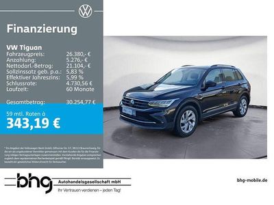 Usata VW Tiguan Life 150 CV (110 kW) 2021 Nero SUV