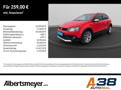 Brugt VW Polo Cross 90 HK (66 kW) 2015 Rød Hatchback