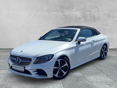 Usata Mercedes C200 AMG line 184 CV (135 kW) 2021 Bianco Cabrio