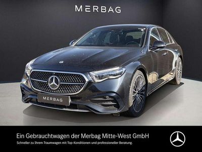 Gebraucht Mercedes E200 AMG line 204 PS (150 kW) 2025 Metalliclack obsidianschwarz Limousine