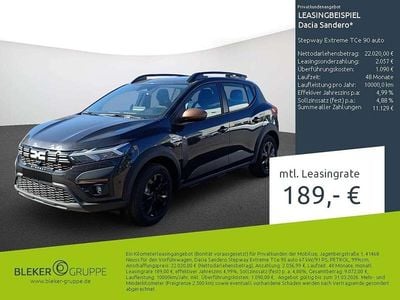 Perlmuttschwarz Neu 2025 Dacia Sandero Extreme Limousine | 19.980 €