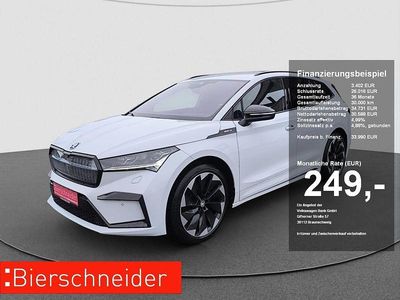 Weiss Gebraucht 2023 Skoda Enyaq iV SportLine SUV | 33.990 € (Fairer Preis)