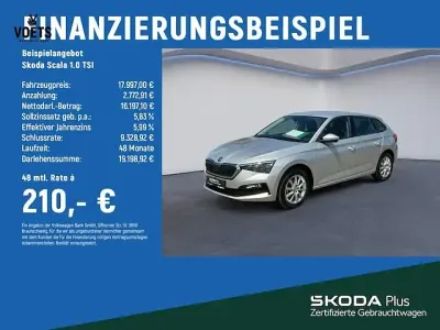 Gebraucht Skoda Scala Ambition 110 PS (80 kW) 2023 Silber Kleinwagen