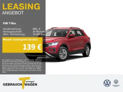 Gebraucht VW T-Roc Life 116 PS (85 kW) 2024 Rot SUV
