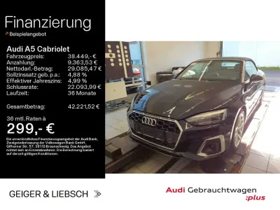 Używany Audi A5 Cabriolet S-Line 204 KM (150 kW) 2023 Czarny Kabriolet