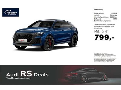 Neu Audi RS Q8 Performance 640 PS (470 kW) 2026 Ascariblau metallic SUV
