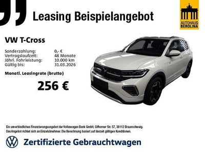 Gebraucht VW T-Cross R-line 116 PS (85 kW) 2025 Grau SUV