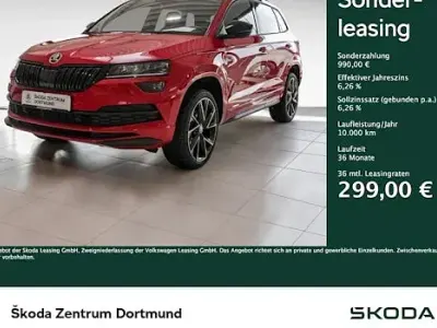 Gebraucht Skoda Karoq SportLine 150 PS (110 kW) 2022 Velvetrot premium metallic SUV