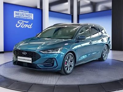 Gebraucht Ford Focus ST-Line X 125 PS (91 kW) 2023 Chrome blue metallic Kombi