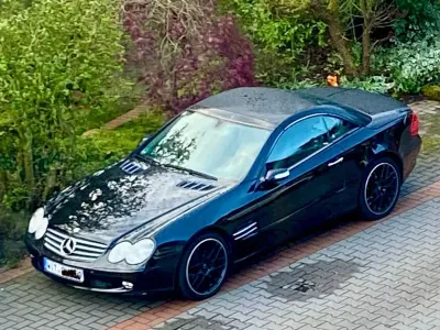 Usado Mercedes SL350 245 HP (180 kW) 2005 Preto Cabrios