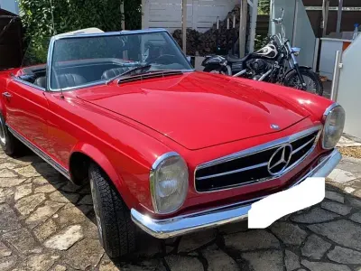 Gebraucht Mercedes SL280 170 PS (125 kW) 1968 Rot Cabrio