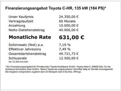 gebraucht Toyota C-HR 2.0 Hybrid Team DEUTSCHLAND +NAV+LED !!