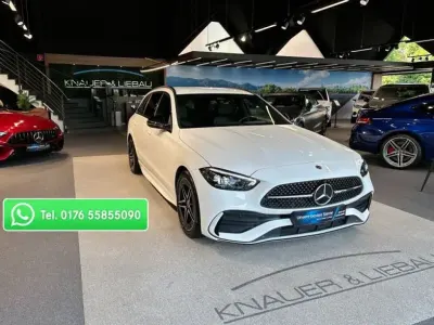 Gebraucht Mercedes C220 AMG 197 PS (144 kW) 2024 Unilack polarweiß Kombi